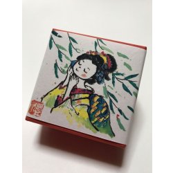 画像1: ちりめん山椒小箱入　【しだれ柳】　＊季節限定デザイン＊