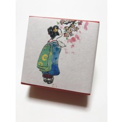 画像1: ちりめん山椒小箱入　【桜と舞妓さん】　＊季節限定デザイン＊