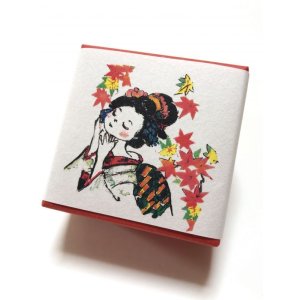 画像: ちりめん山椒小箱入　【京もみじ】　＊季節限定デザイン＊