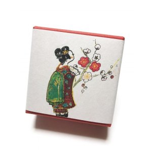 画像: ちりめん山椒小箱入　【梅と舞妓さん】　＊季節限定デザイン＊