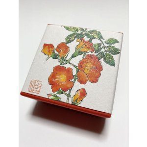 画像: ちりめん山椒小箱入　【ノウゼンカズラ】　＊季節限定デザイン＊