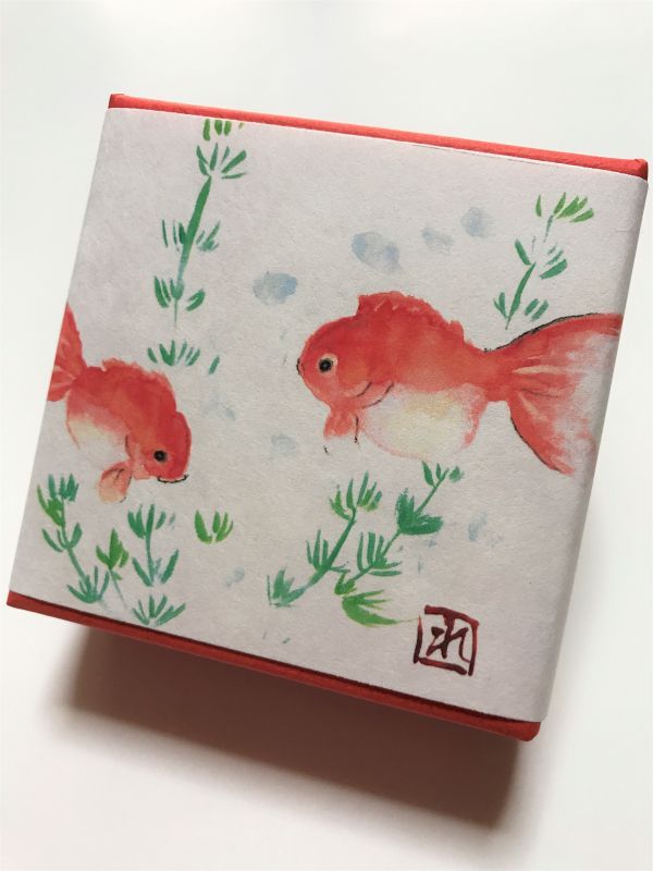 画像1: ちりめん山椒小箱入　【金魚】　＊季節限定デザイン＊
