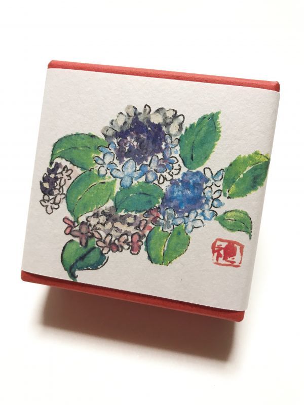 画像1: ちりめん山椒小箱入　【あじさい青】　＊季節限定デザイン＊